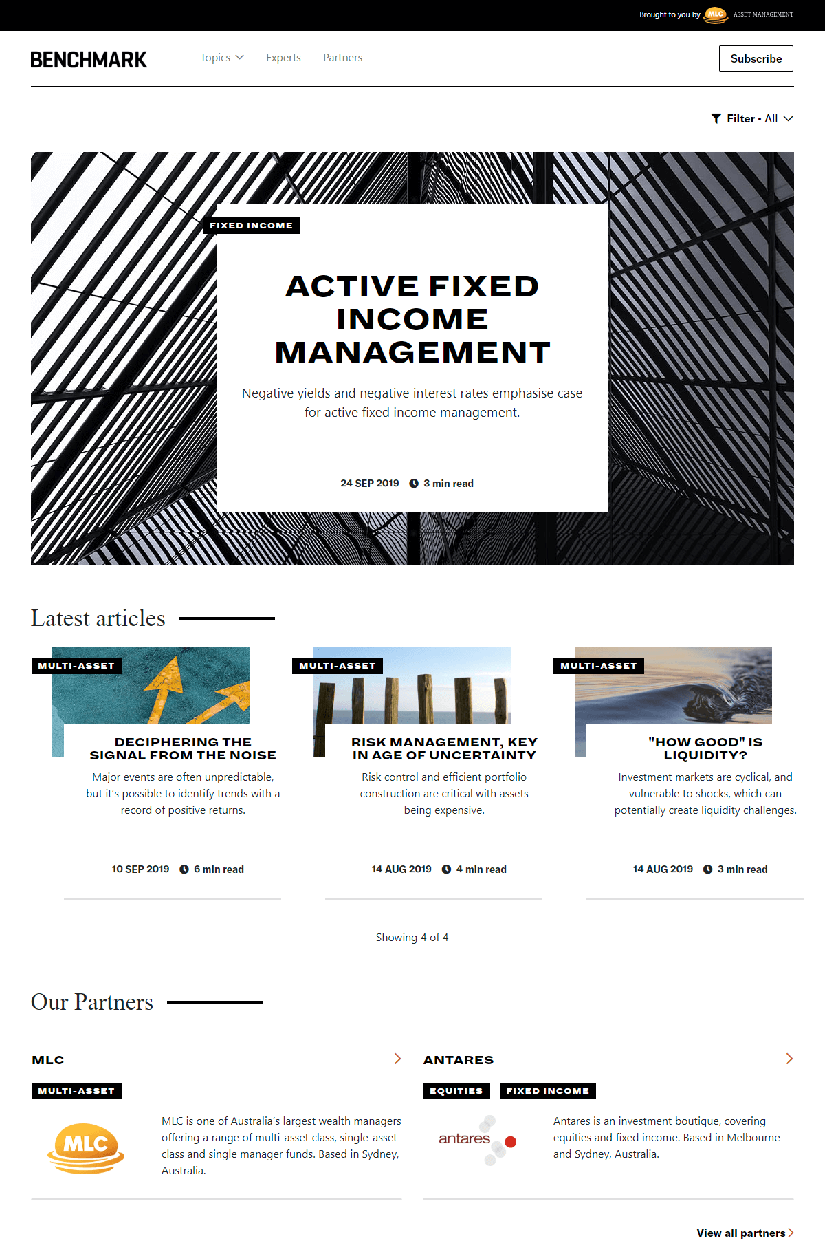 benchmark screenshot