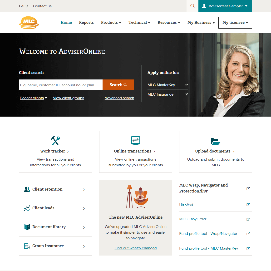 mlc-adviser-online screenshot